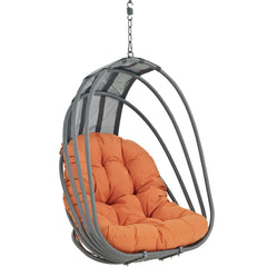 Whisk Orange Outdoor Patio Swing Chair Without Stand - Ornate Home