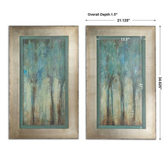Whispering Wind Multicolor Framed Art (Set of 2) - Ornate Home