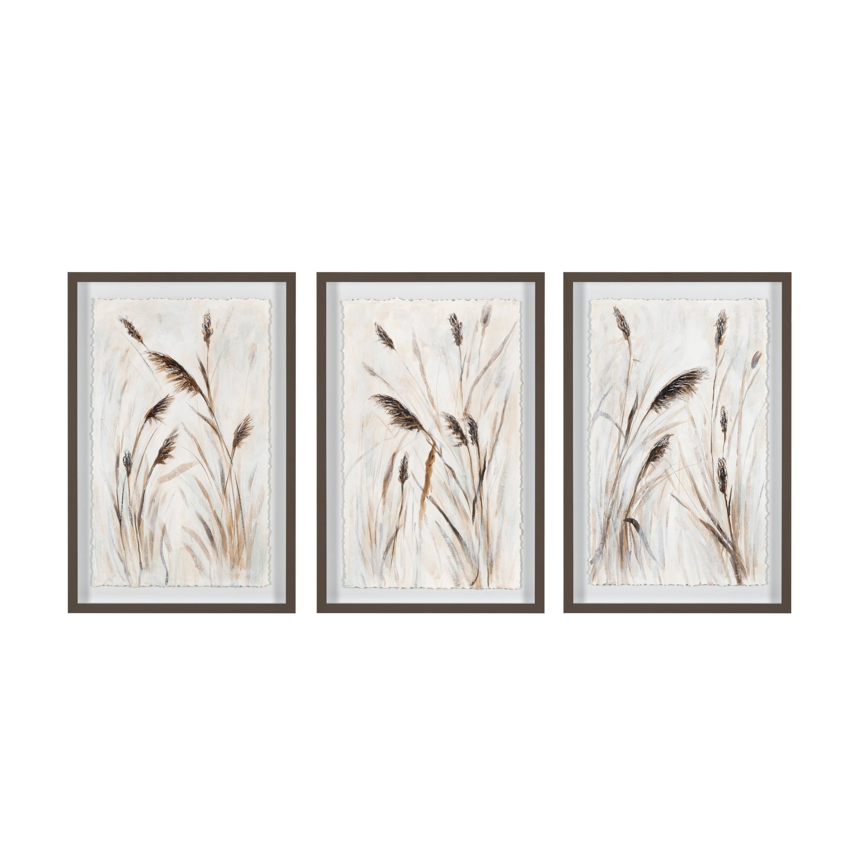 Whispful Thinking Brown/White Wall Art - Ornate Home