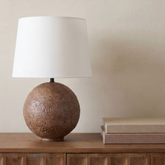 Whit Brown Table Lamp - Ornate Home