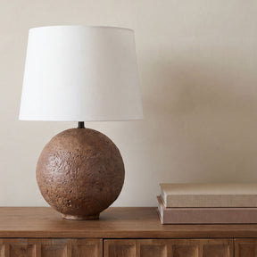 Whit Brown Table Lamp - Ornate Home
