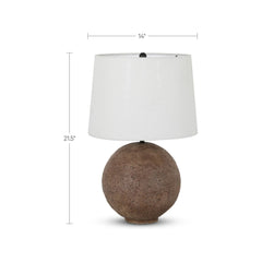 Whit Brown Table Lamp - Ornate Home