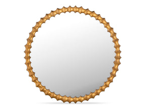 Whitby Aged Brass Mirror - Ornate Home