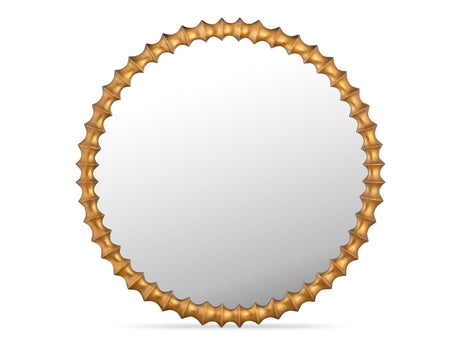 Whitby Aged Brass Mirror - Ornate Home