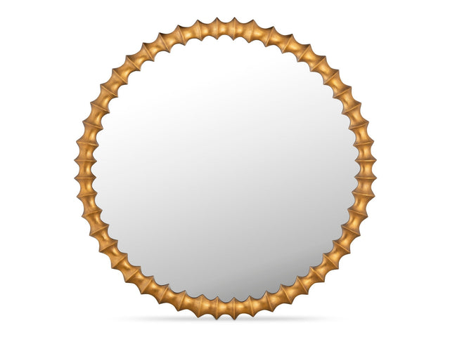 Whitby Aged Brass Mirror - Ornate Home