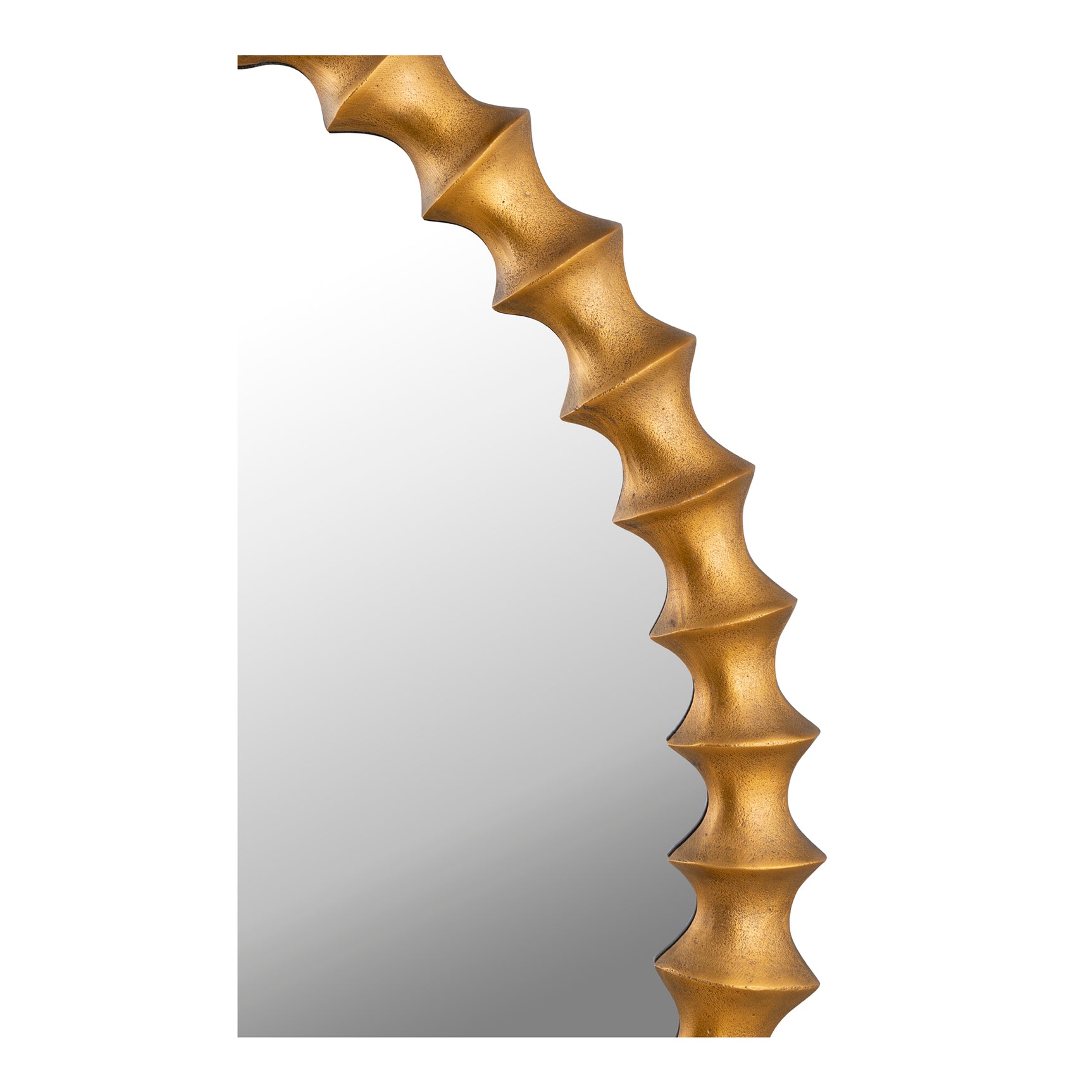 Whitby Aged Brass Mirror - Ornate Home