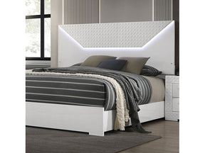 Whitby White Eastern King Bed - Ornate Home