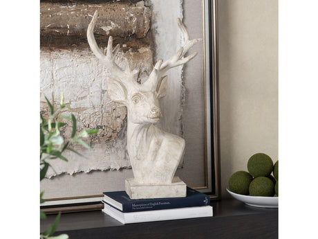 Whitby White Hart Sculpture - Ornate Home
