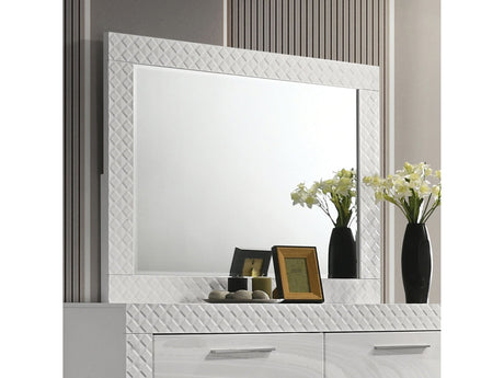 Whitby White Mirror - Ornate Home