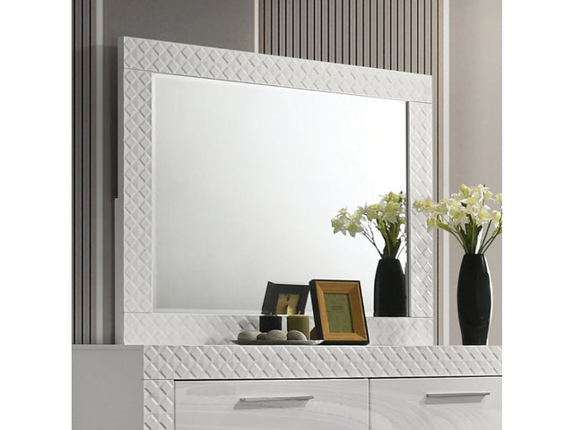 Whitby White Mirror - Ornate Home
