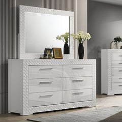 Whitby White Mirror - Ornate Home