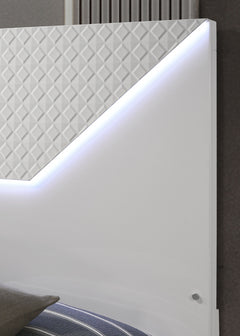 Whitby White Queen Bed - Ornate Home
