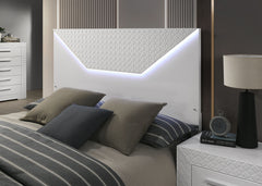 Whitby White Queen Bed - Ornate Home