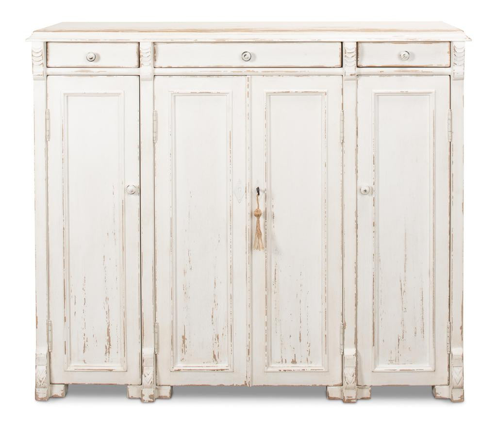 White Swan White Tall Sideboard - Ornate Home