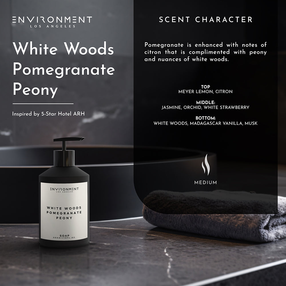 White Woods | Pomegranate | Peony Hand Soap (Inspired by The Aria Hotel®) - Ornate Home