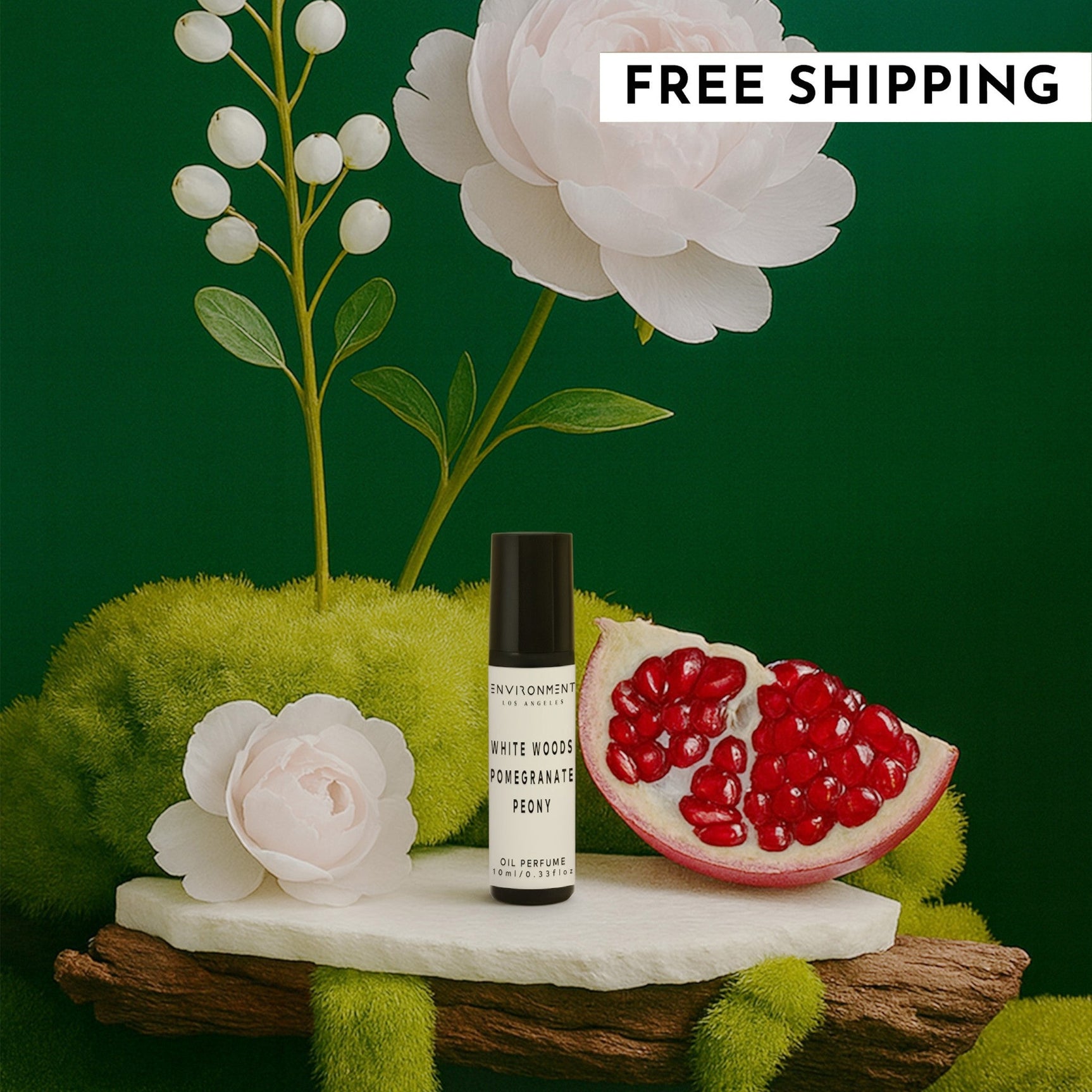White Woods | Pomegranate | Peony Roll-on Oil Perfume (Inspired by The Aria Hotel®) - Ornate Home