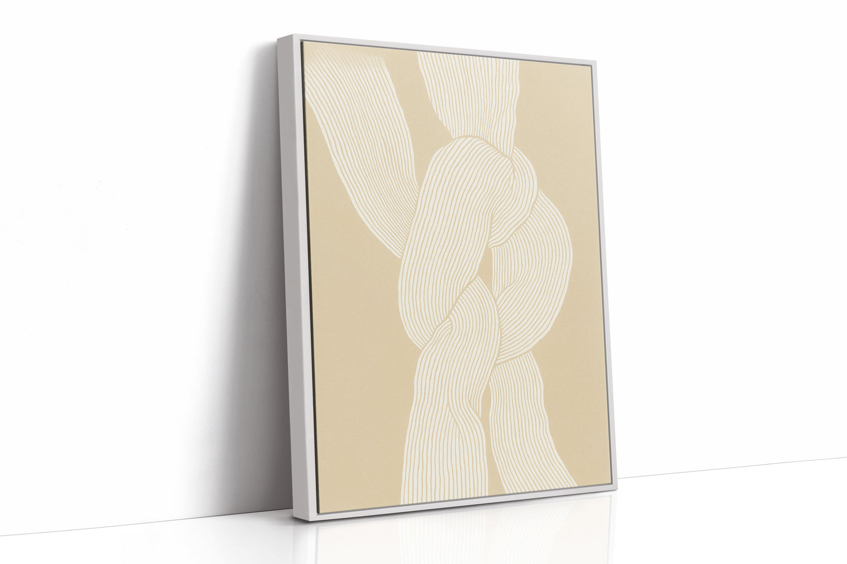 Bound Form – Minimalist Textured Knot Art Print