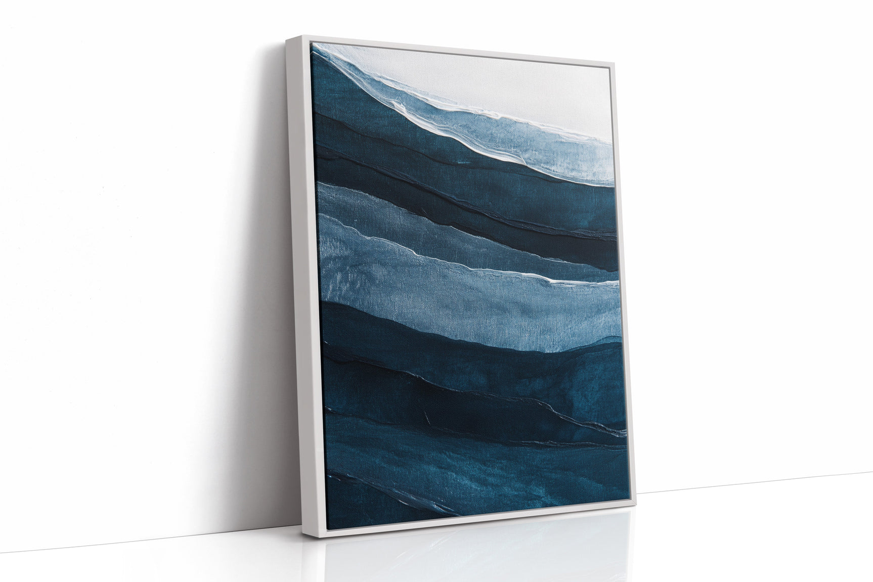 Serene Ocean Waves Abstract Painting