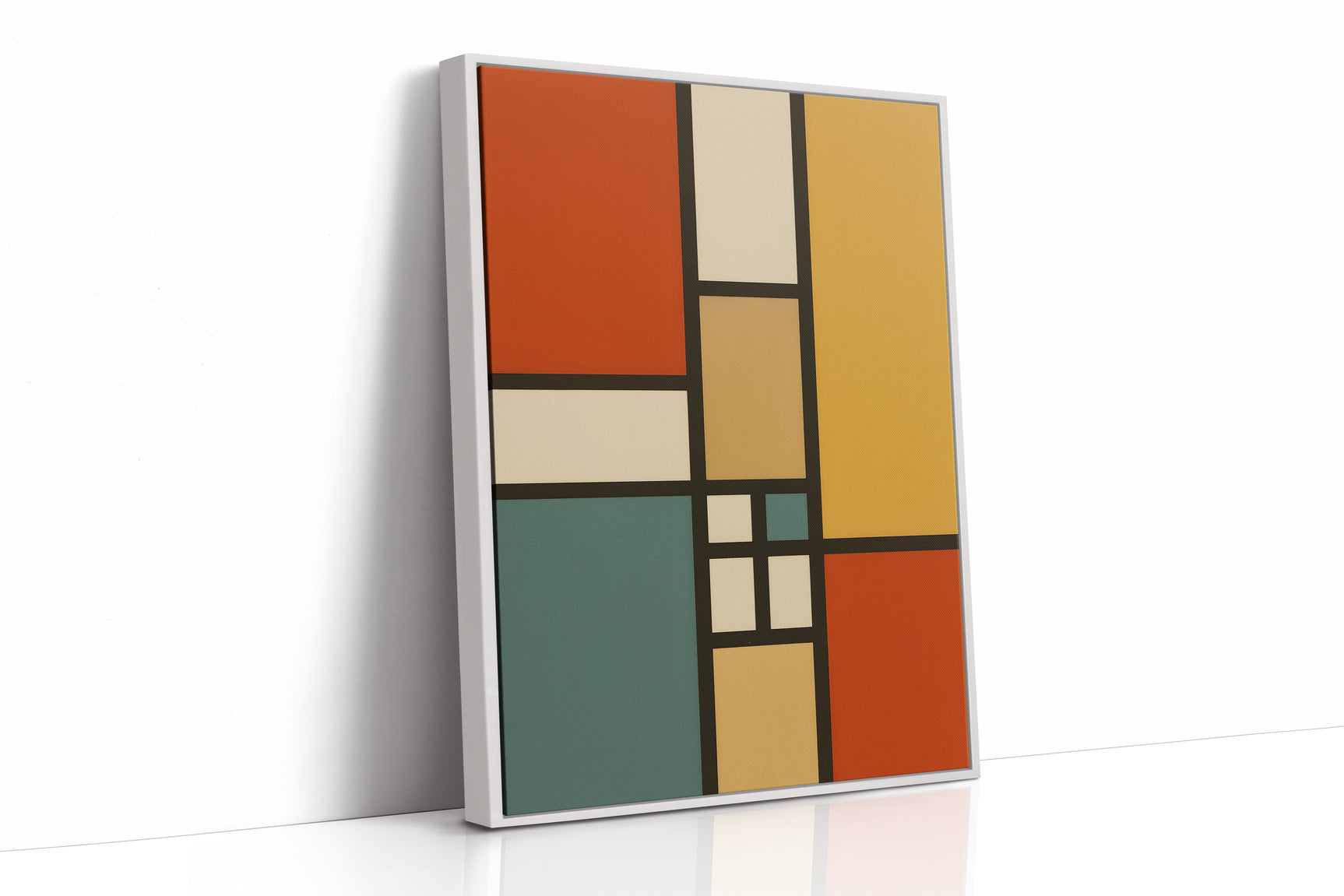 Vibrant Geometric Abstract Art Print