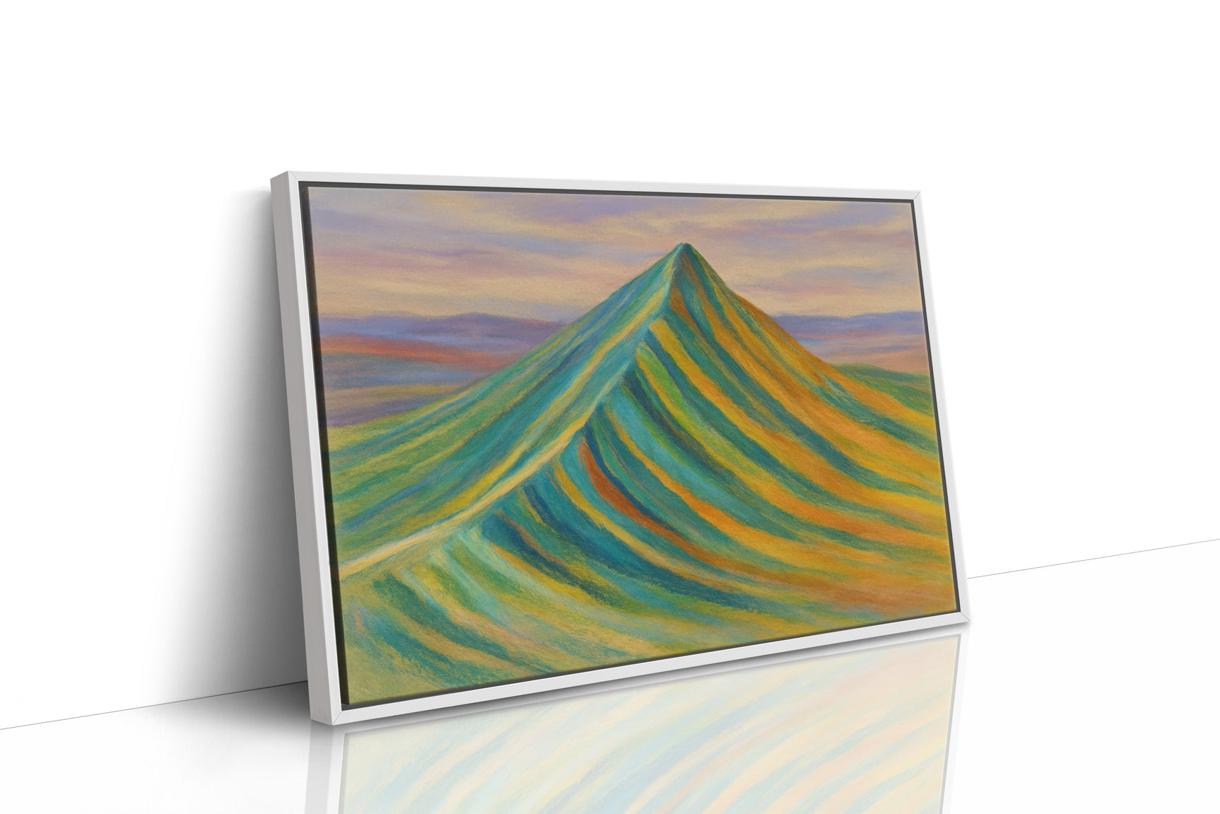 Aurora Ridge – Abstract Rainbow Mountain Landscape