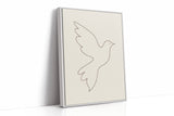 Minimalist Dove Line Art Print
