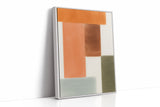 Earthy Harmony - Abstract Geometric Canvas Art