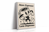 Caffeinated Cheer - Retro Coffee Art Print
