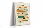 “Stacked Harmony” – Mid-Century Modern Geometric Art Print