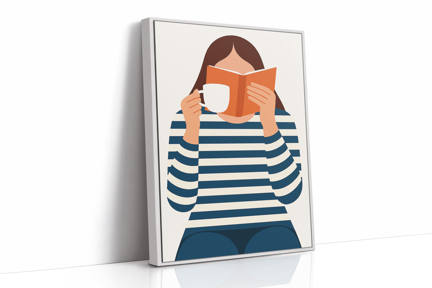 Cozy Moments - Minimalist Reading Artwork