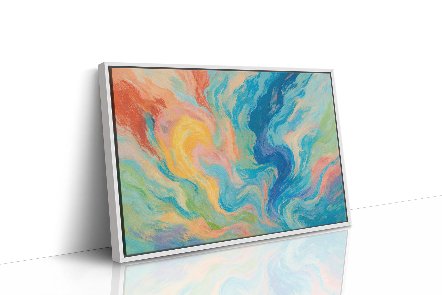 “Color Currents” – Abstract Swirl Painting