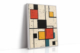 Primary Pulse – Geometric Modernist Splatter Art