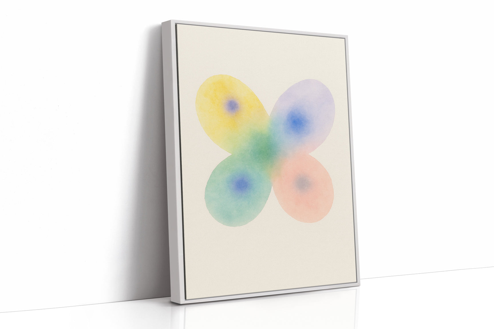 Soft Bloom – Watercolor Butterfly Abstract Print