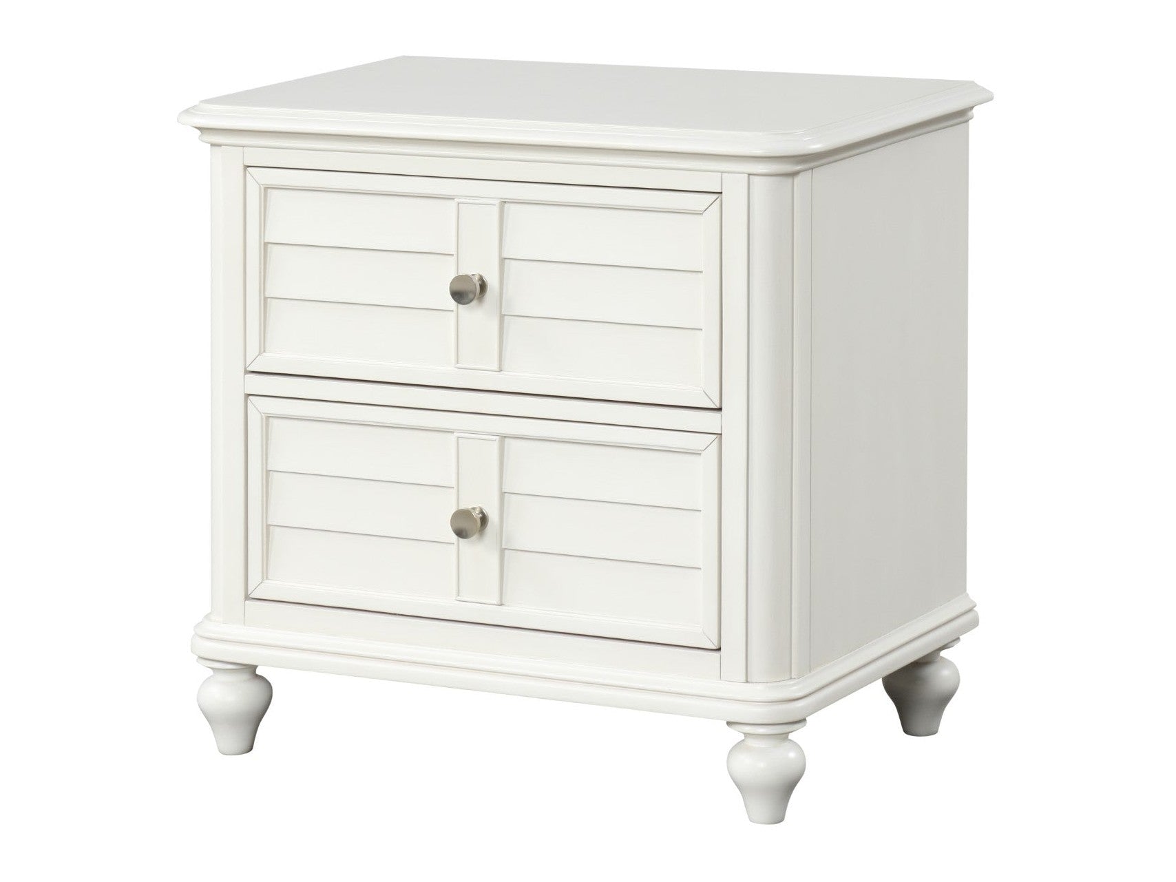 Whitehaven White/Coastal Nightstand - Ornate Home
