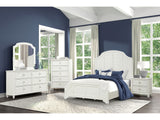 Whitehaven White/Coastal Queen 4 Piece Bedroom Set - Ornate Home