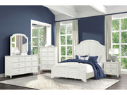 Whitehaven White/Coastal Queen 4 Piece Bedroom Set - Ornate Home