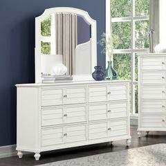 Whitehaven White/Coastal Queen 5 Piece Bedroom Set w/Chest - Ornate Home