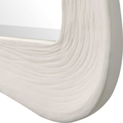 Whitehaven White Wavy Rectangle Mirror - Ornate Home
