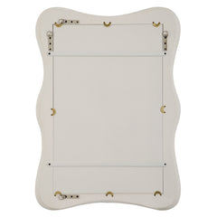 Whitehaven White Wavy Rectangle Mirror - Ornate Home