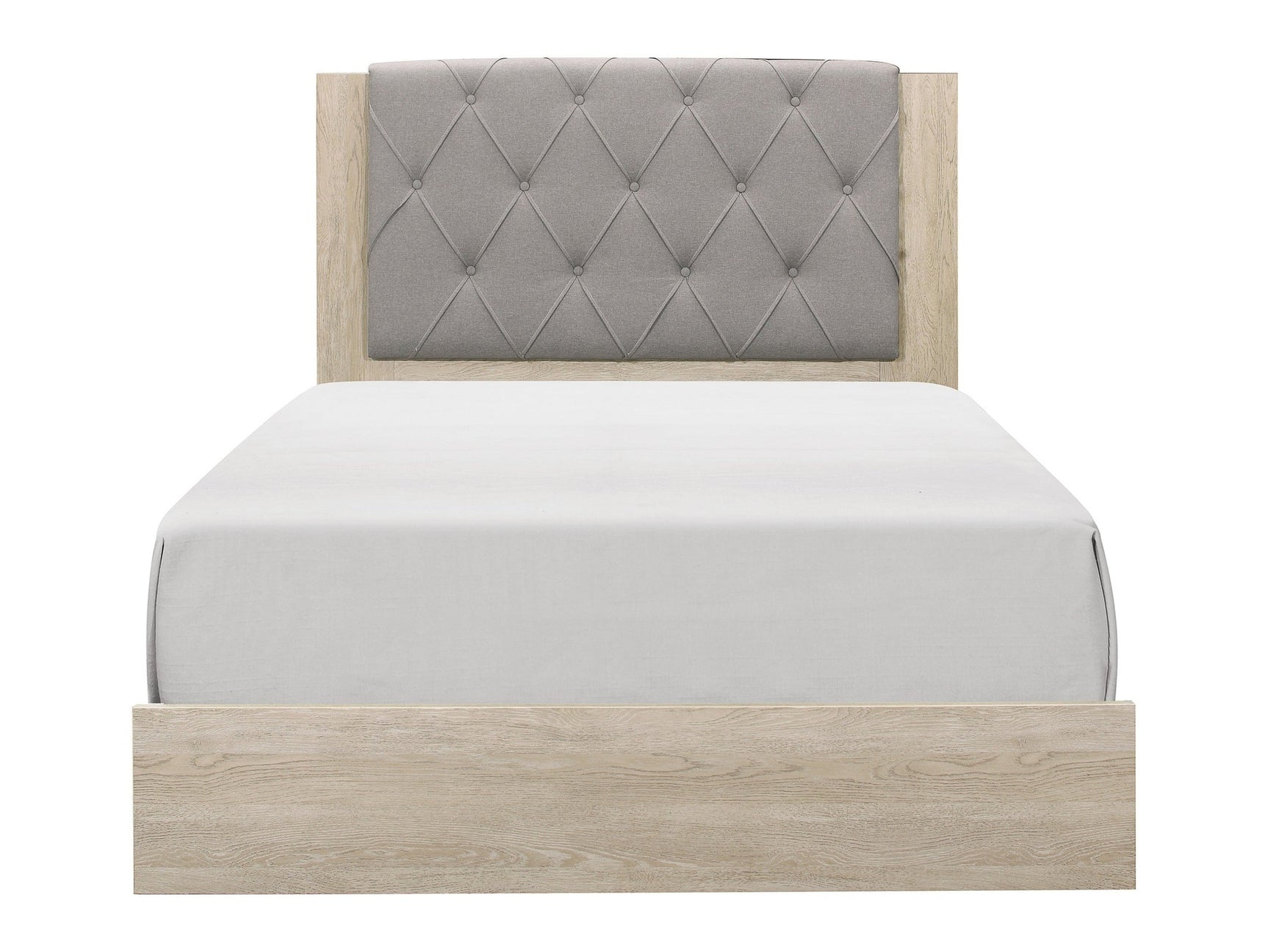 Whiting Cream Full Upholstered Panel Bed - Ornate Home