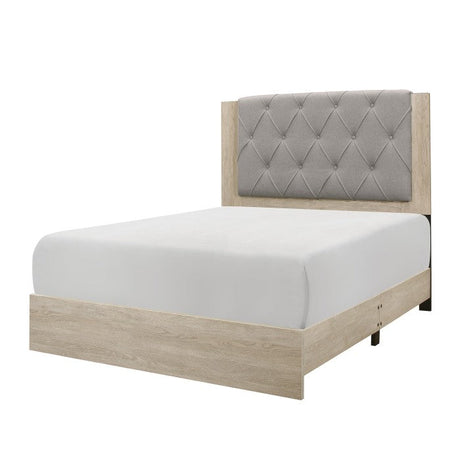 Whiting Cream Full Upholstered Panel Bed - Ornate Home