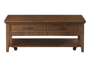Whitley Walnut Cocktail Table - Ornate Home