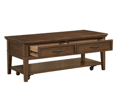 Whitley Walnut Cocktail Table - Ornate Home