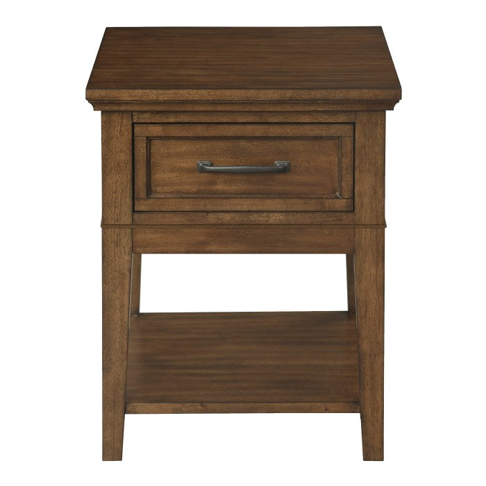 Whitley Walnut End Table - Ornate Home