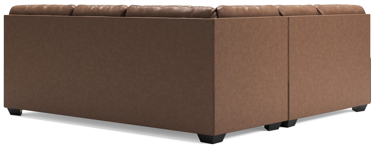 Whitlock Caramel 2-Piece Sectional with Right-Arm Facing Sofa (Online Special Price) - Ornate Home