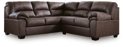Whitlock Umber 2-Piece Sectional with Left-Arm Facing Sofa - Ornate Home