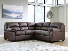 Whitlock Umber 2-Piece Sectional with Left-Arm Facing Sofa - Ornate Home