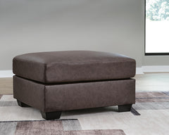 Whitlock Umber Oversized Accent Ottoman - Ornate Home