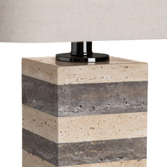 Whitlow Oatmeal/Tan Table Lamp - Ornate Home