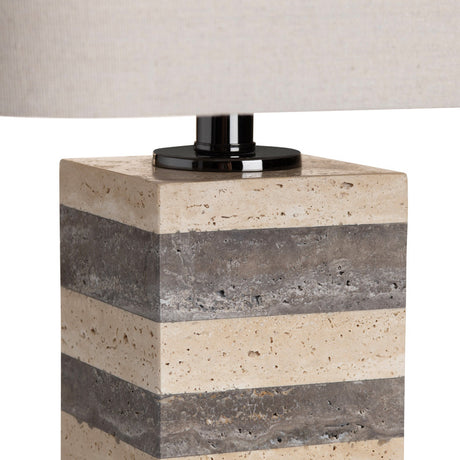 Whitlow Oatmeal/Tan Table Lamp - Ornate Home