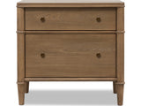 Whitmore Claystone 2-Drawer Nightstand - Ornate Home
